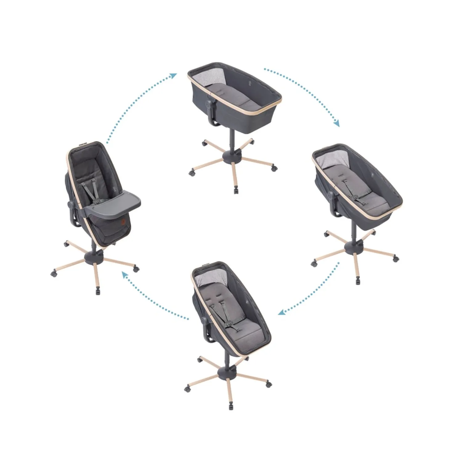 Maxi Cosi Transat berceau Alba 3 en 1 Beyond Graphite