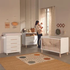 Micuna                    Commode à langer avec baignoire Trevi    Blanc