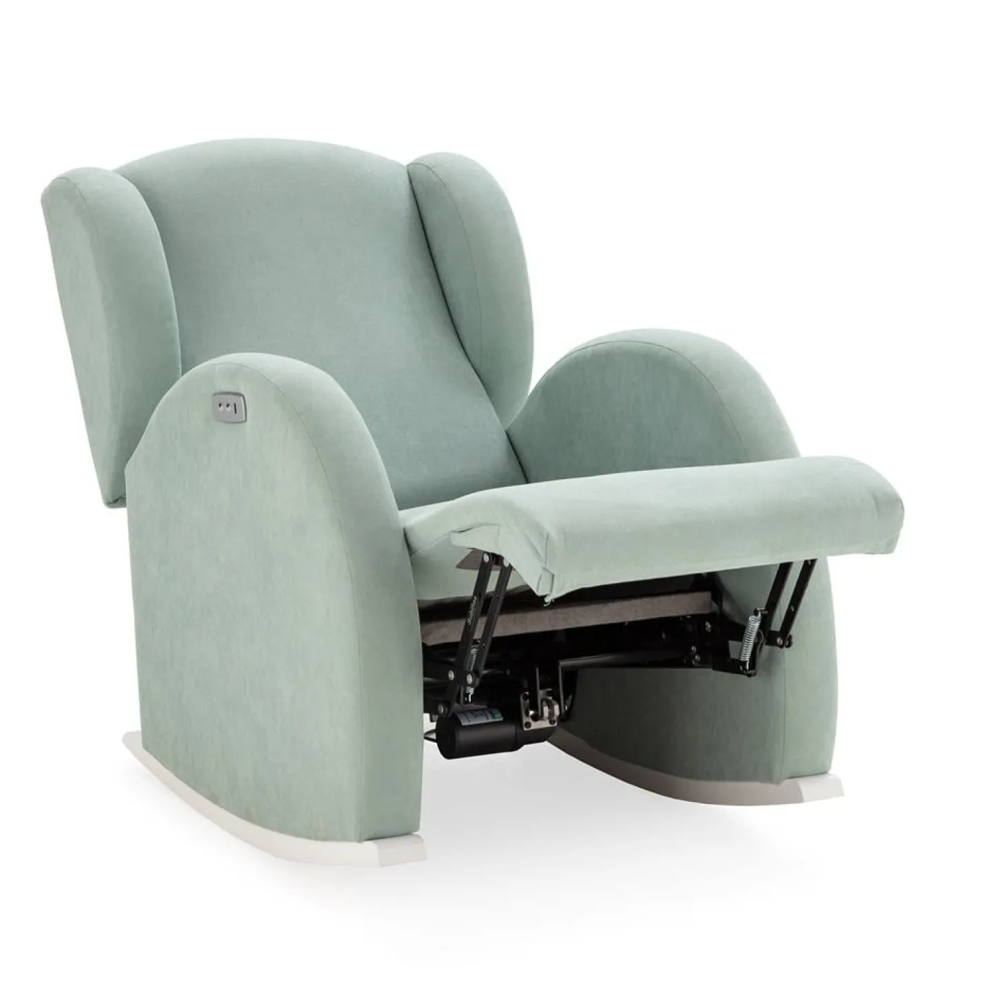 Micuna Fauteil d'Allaitement Flor Slow Systems Blanc Boucle Gris