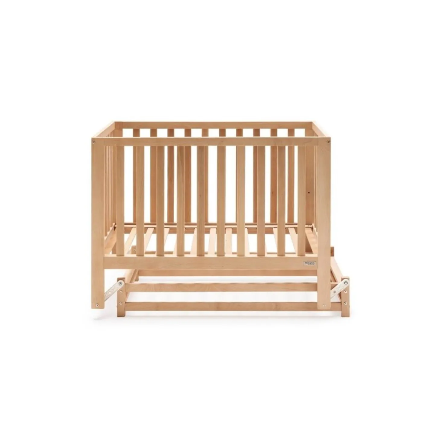 Micuna Lit bébé à bascule Annie Marron 60x120 cm