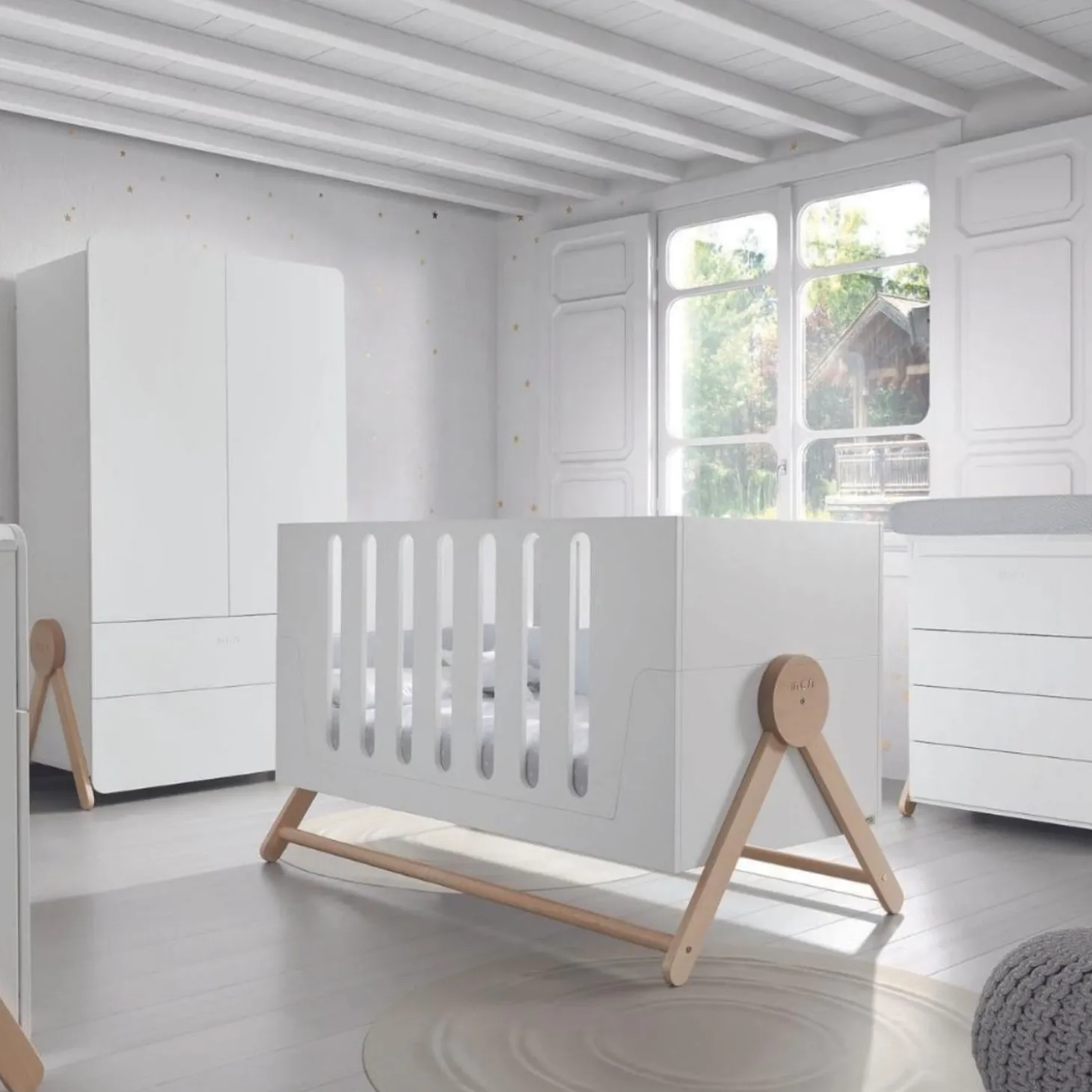 Micuna Lit bébé bed swing Blanc 70x140 cm