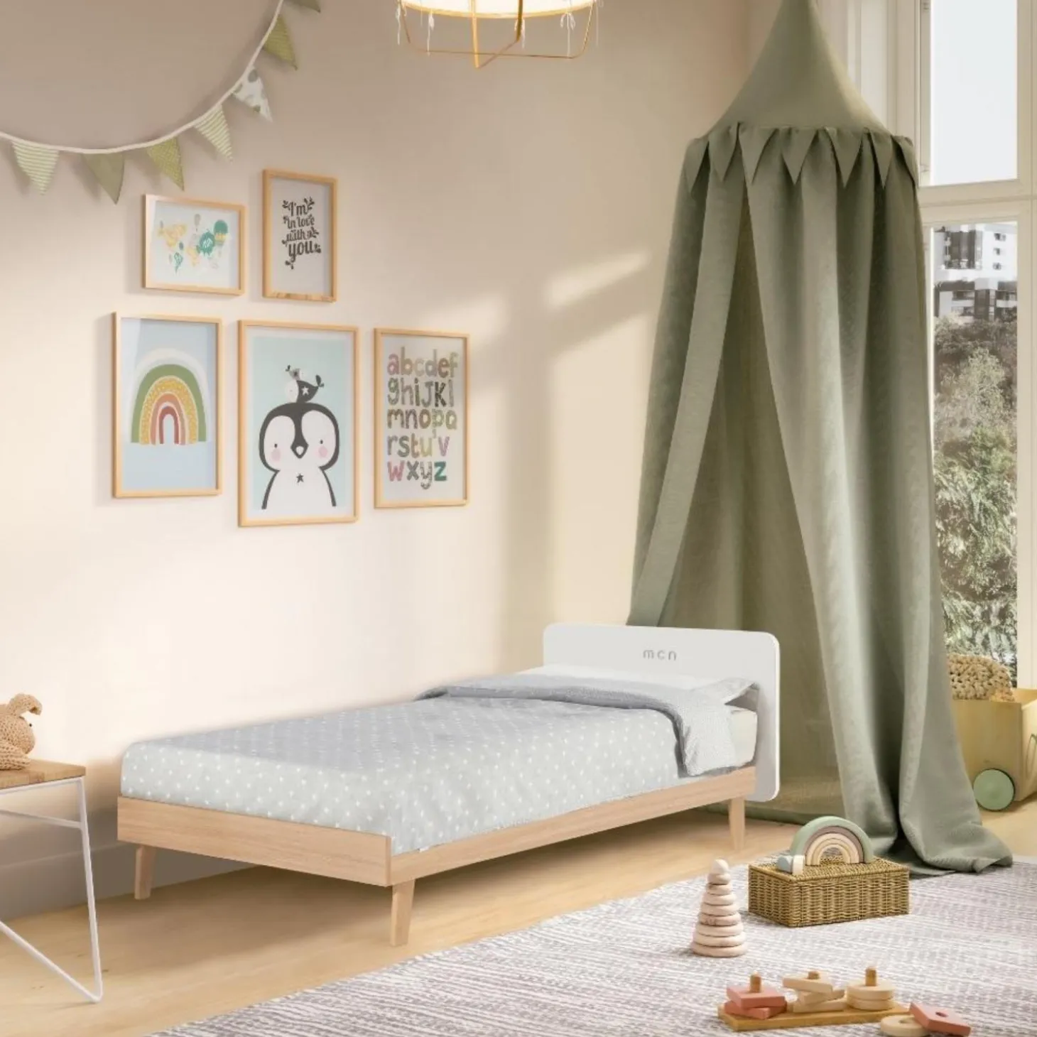 Micuna Lit bébé big Trevi Blanc 70x140 cm
