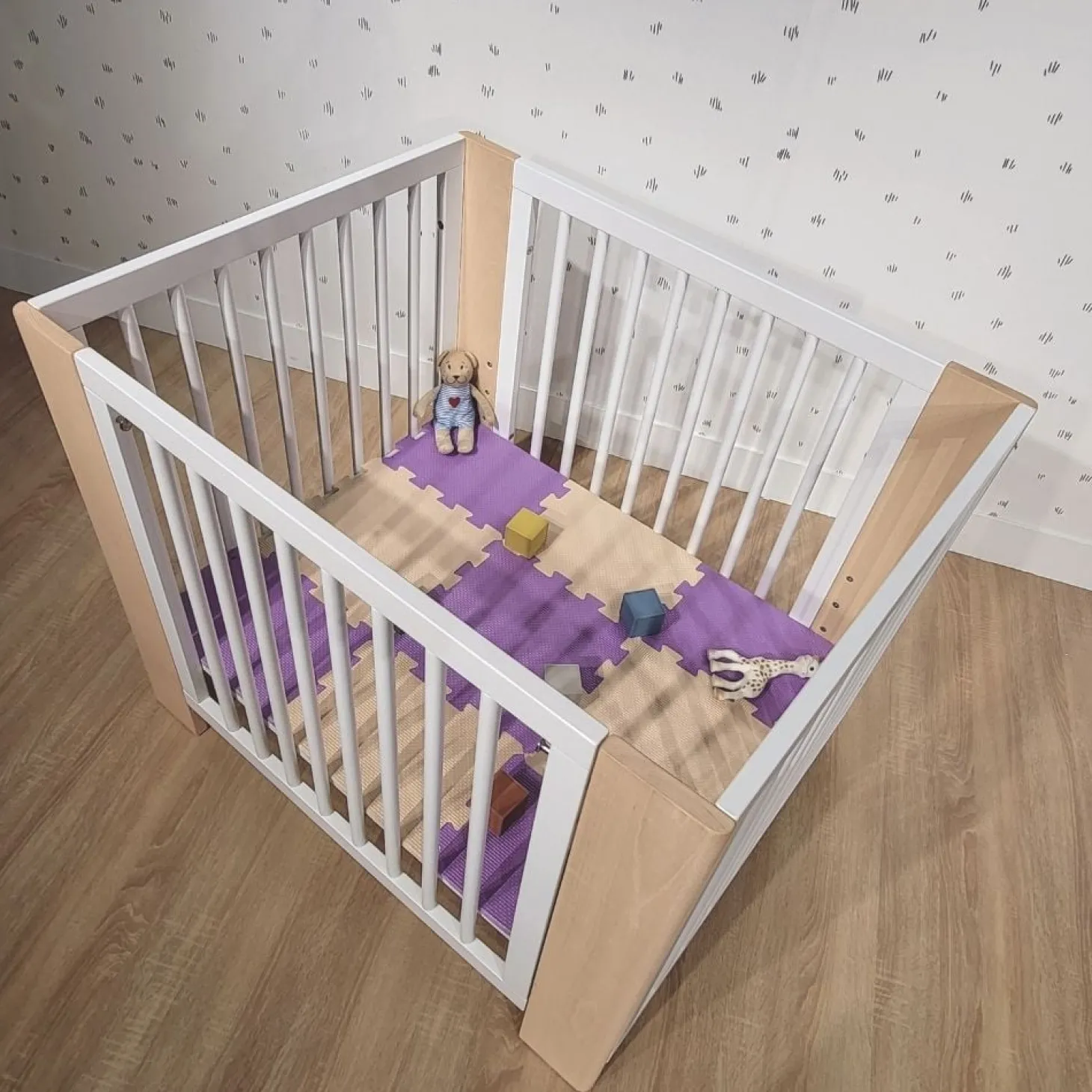 Micuna Lit bébé Converbaby Blanc