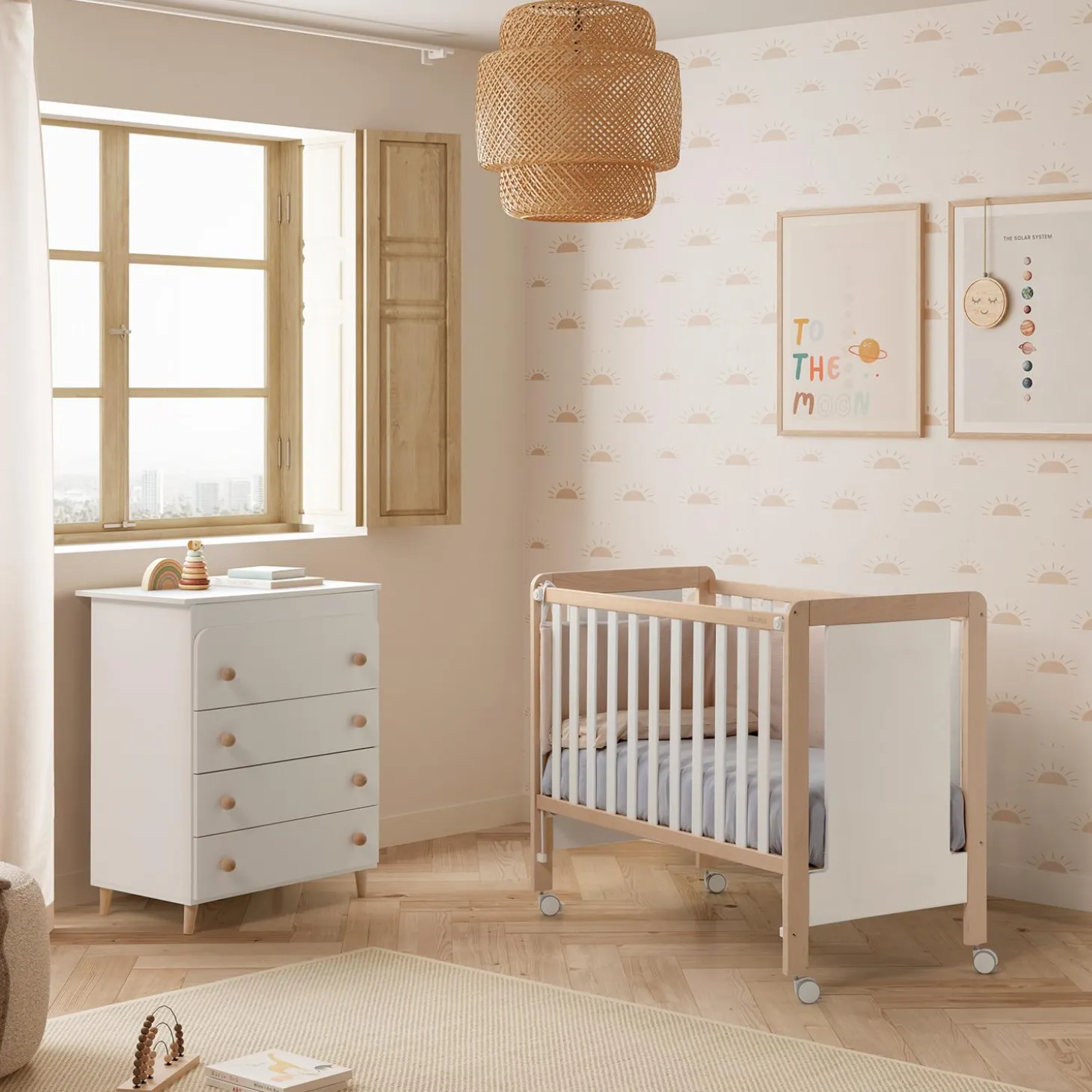 Micuna Lit Bébé Luciana Blanc Wood 60x120 cm