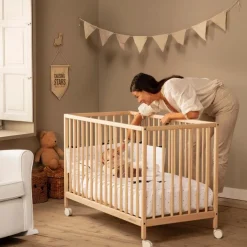 Micuna Lit Bébé Mountain Marron 60x120 cm