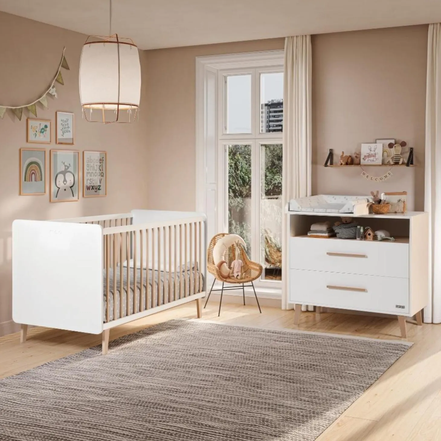 Micuna Lit bébé Trevi Blanc 60x120 cm