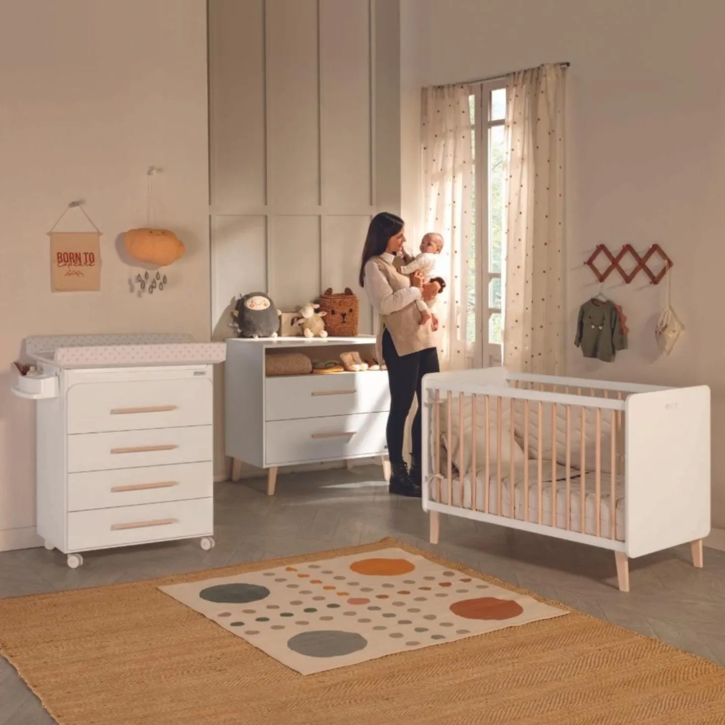 Micuna Lit bébé Trevi Blanc 60x120 cm
