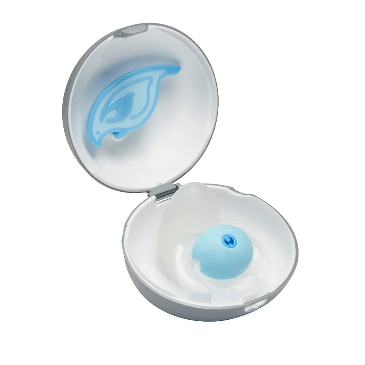 Mimipioupiou Coffret sucette réutilisable avec accessoires Bleu tendre