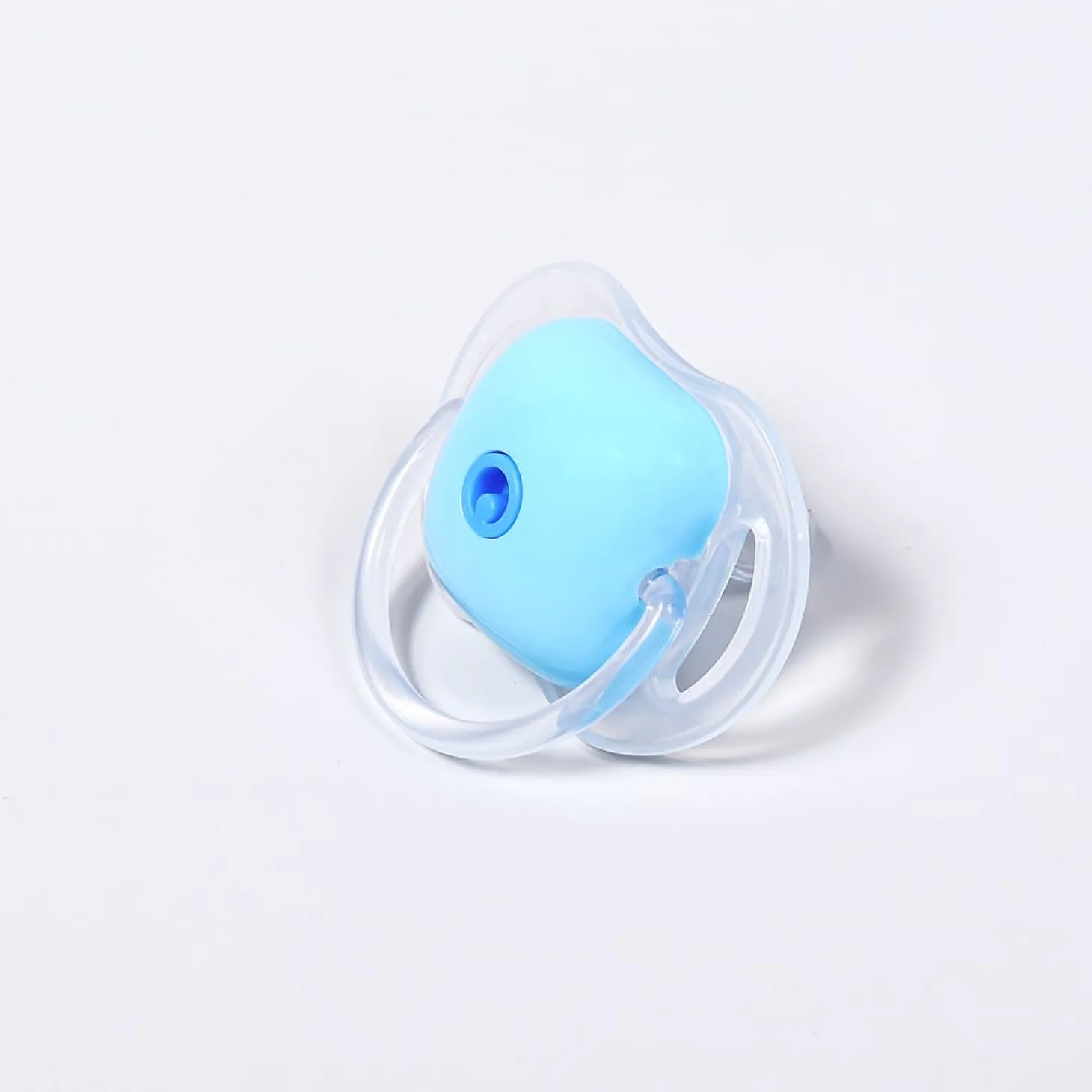 Mimipioupiou Sucette réutilisable à téterelle interchangeable Bleu tendre