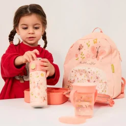 Miniland Bouteille Junior En Acier Butterfly Rose