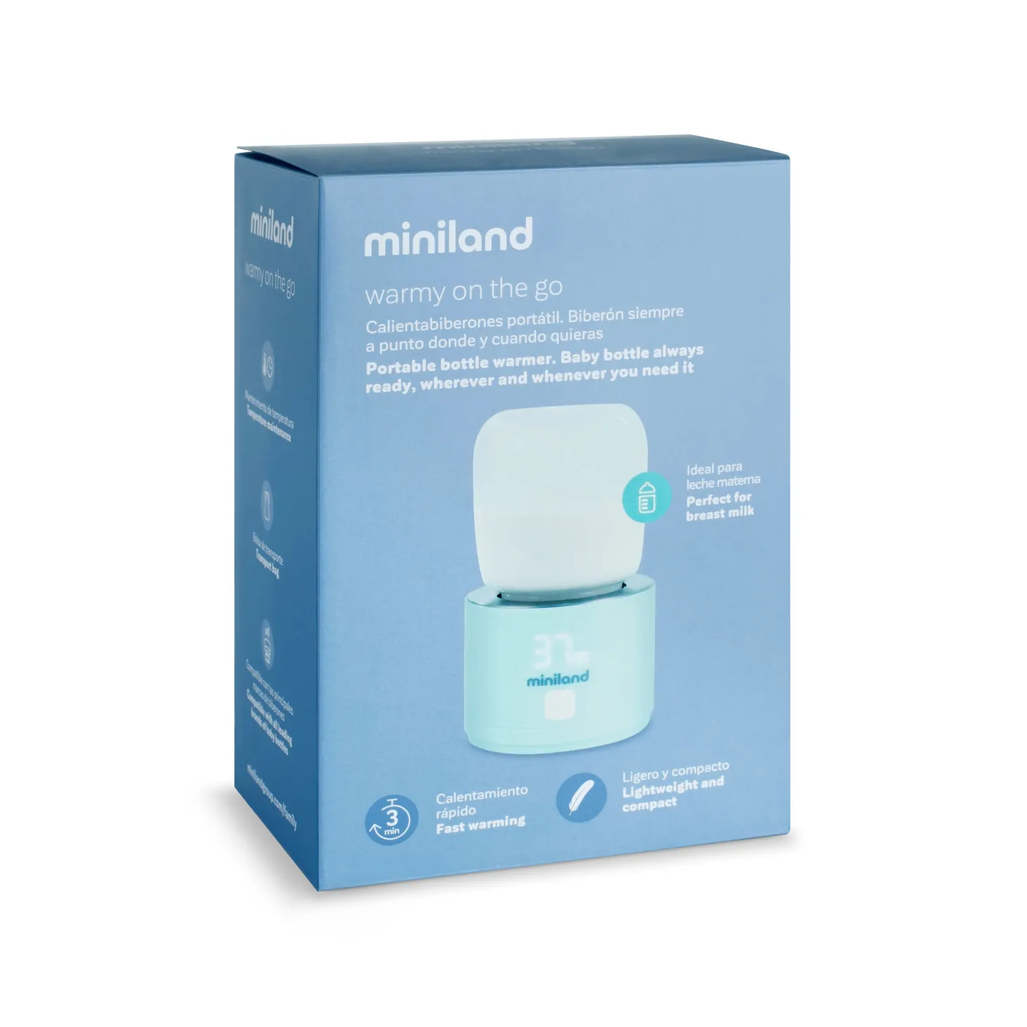 Miniland Chauffe-Biberon Warmy On The Go Multicolore