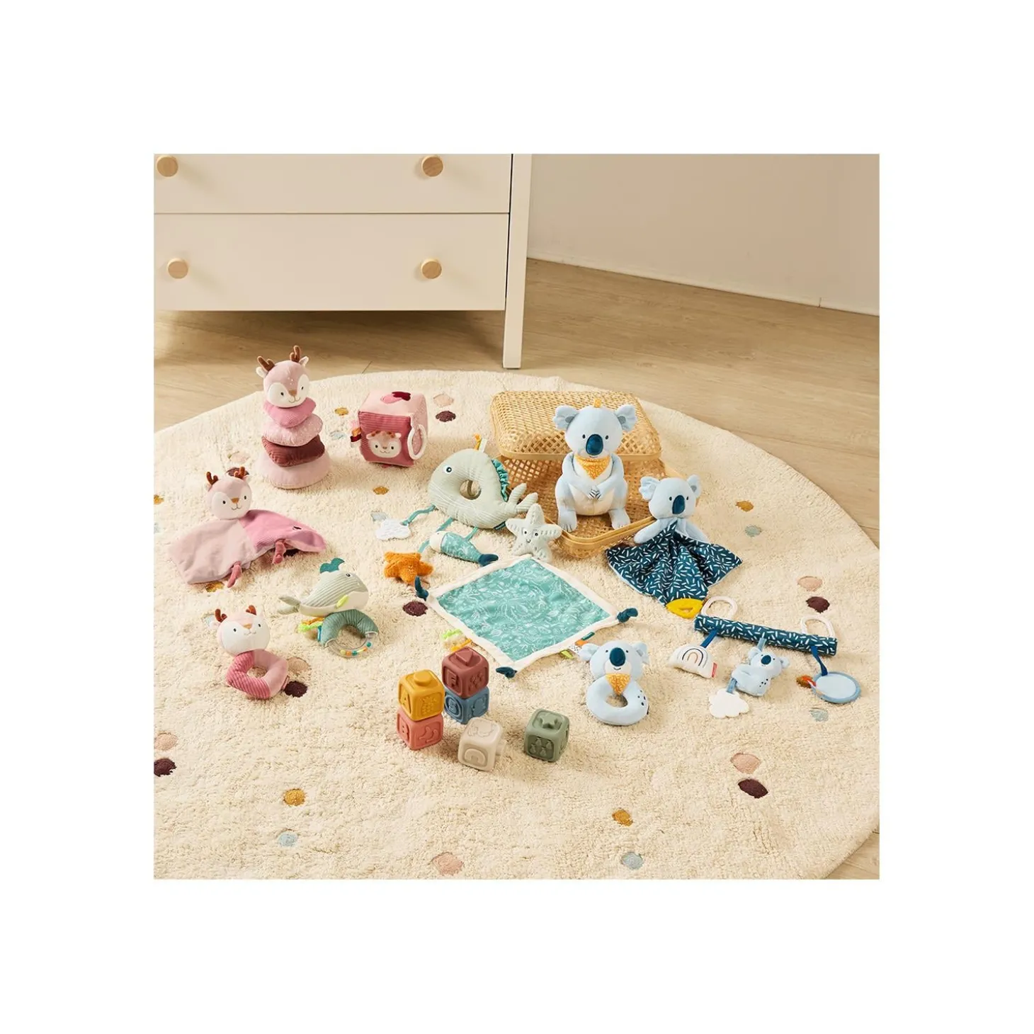 Miniland Hochet Bébé Mer Multicolore