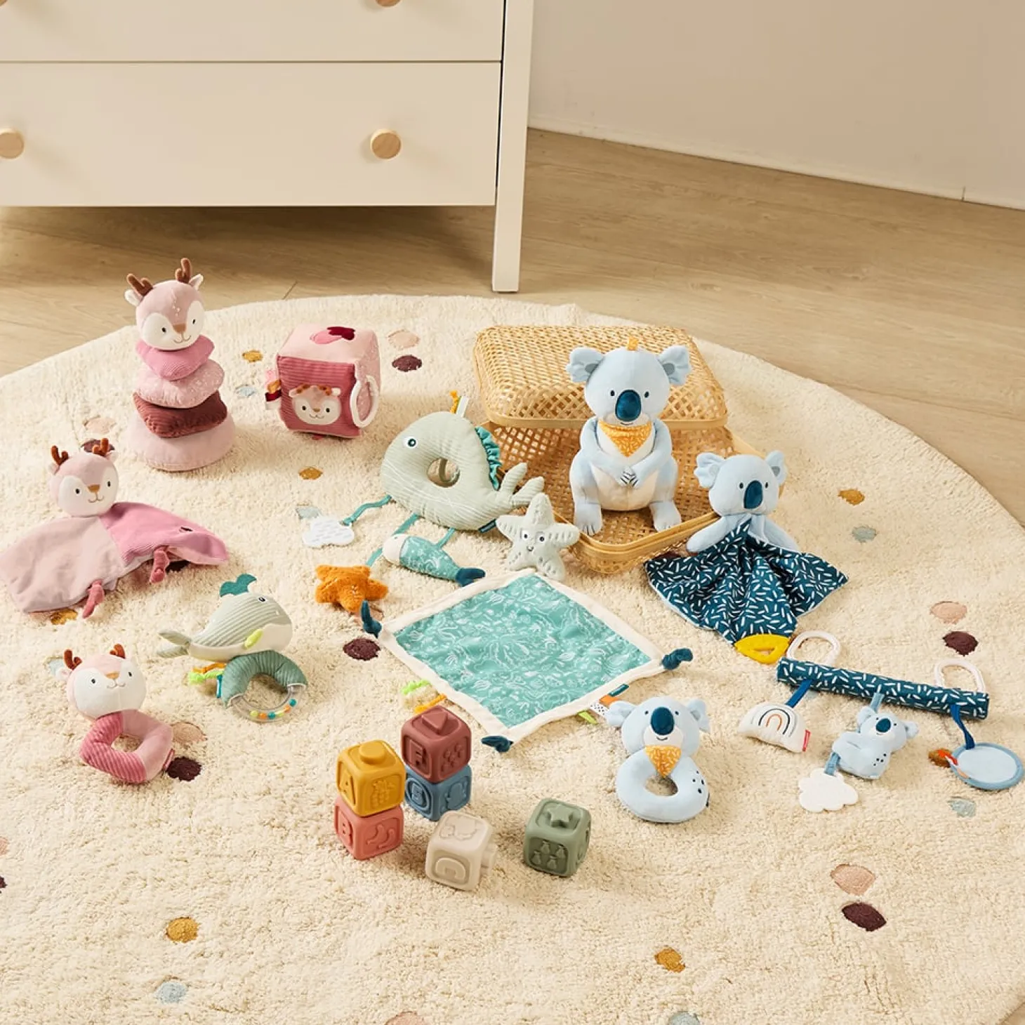 Miniland Hochet Bébé Mer Multicolore