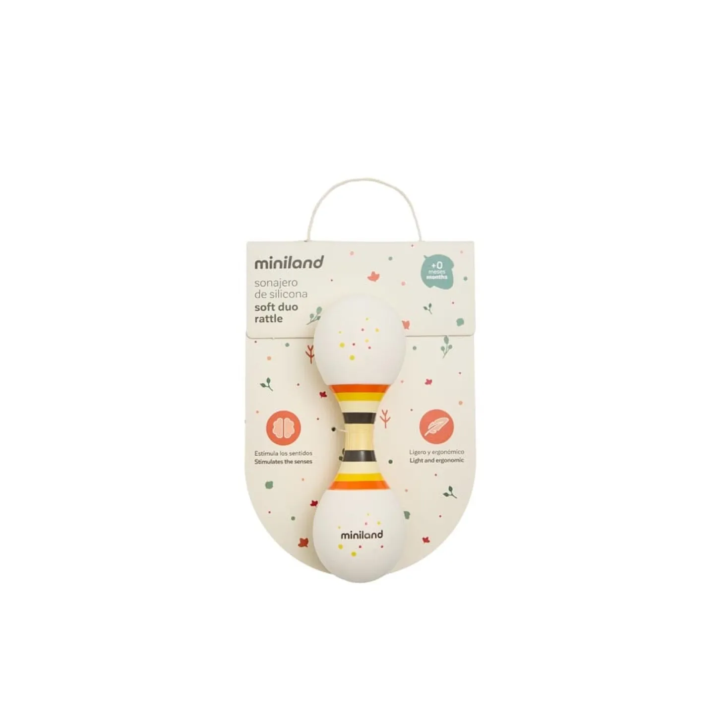 Miniland Hochet Soft Duo Multicolore