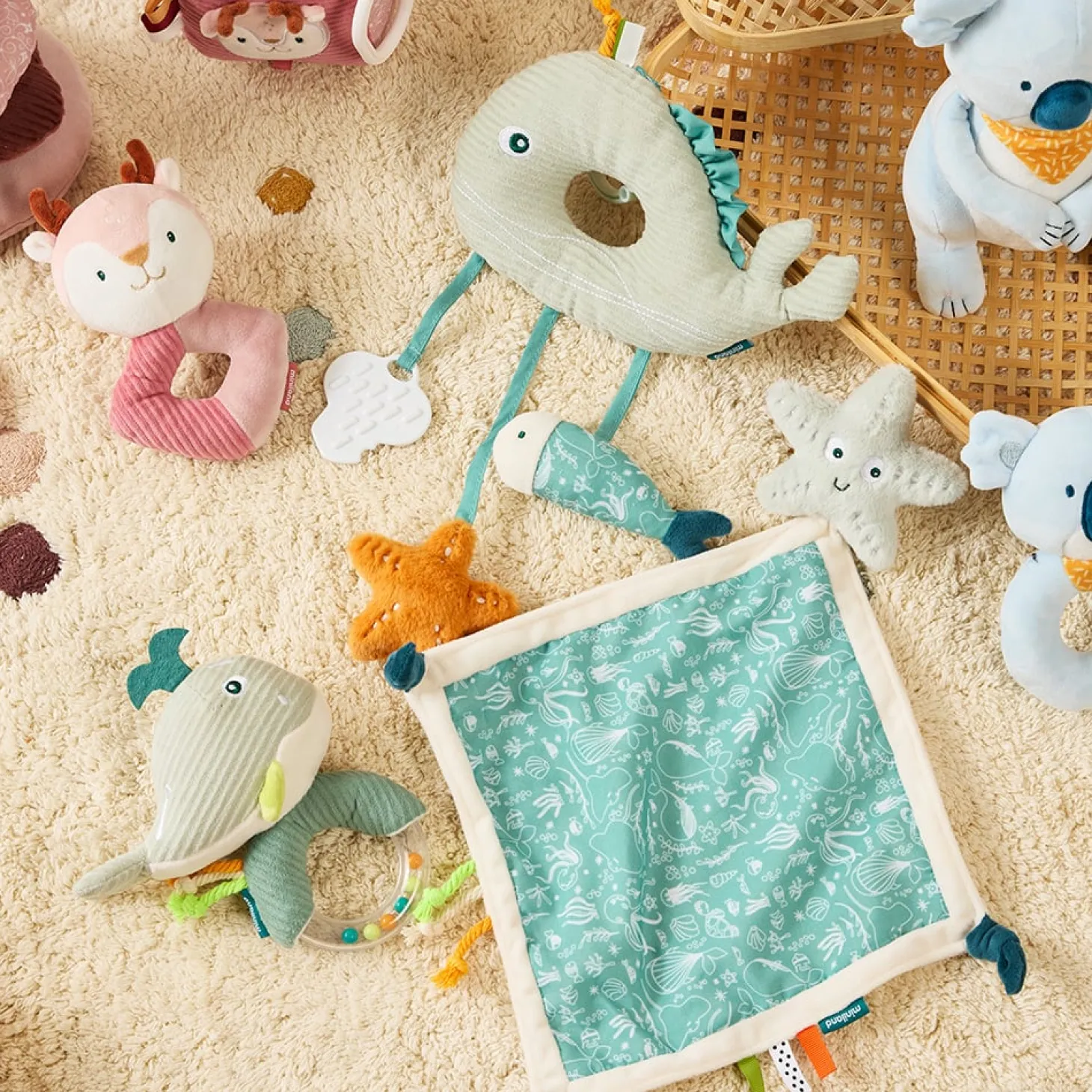 Miniland Jouets suspendus Bébé Mer Multicolore