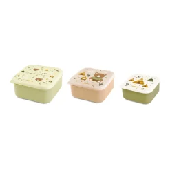Miniland Set de 3 Boites À Gouter Explorer Vert