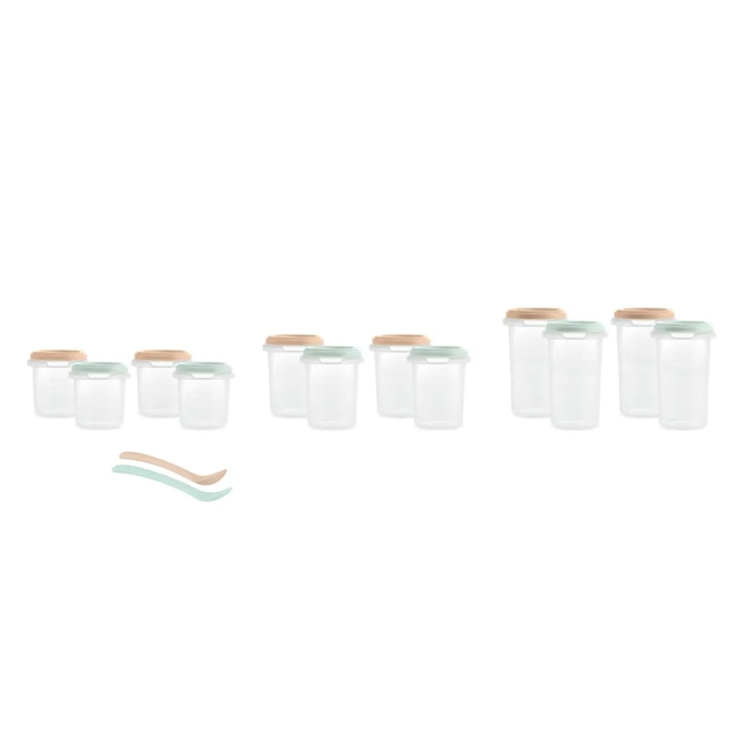Miniland Set de 12 Pots de Conservation Pays de Rêve Multicolore