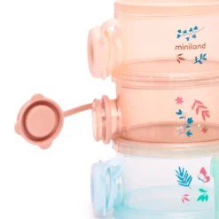 Miniland Set de 4 pots pour le lait Pays de Rêve Multicolore