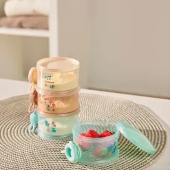 Miniland Set de 4 pots pour le lait Pays de Rêve Multicolore