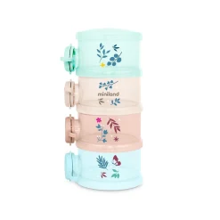 Miniland Set de 4 pots pour le lait Pays de Rêve Multicolore
