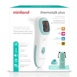 Miniland Thermomêtre auriculaire et frontale thermotalk plus Blanc