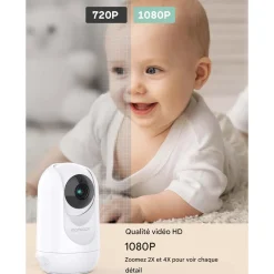 Momcozy                    Baby Monitor vidéo    Blanc            5 pouces