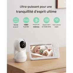 Momcozy                    Babyphone Vidéo BM03    blanc