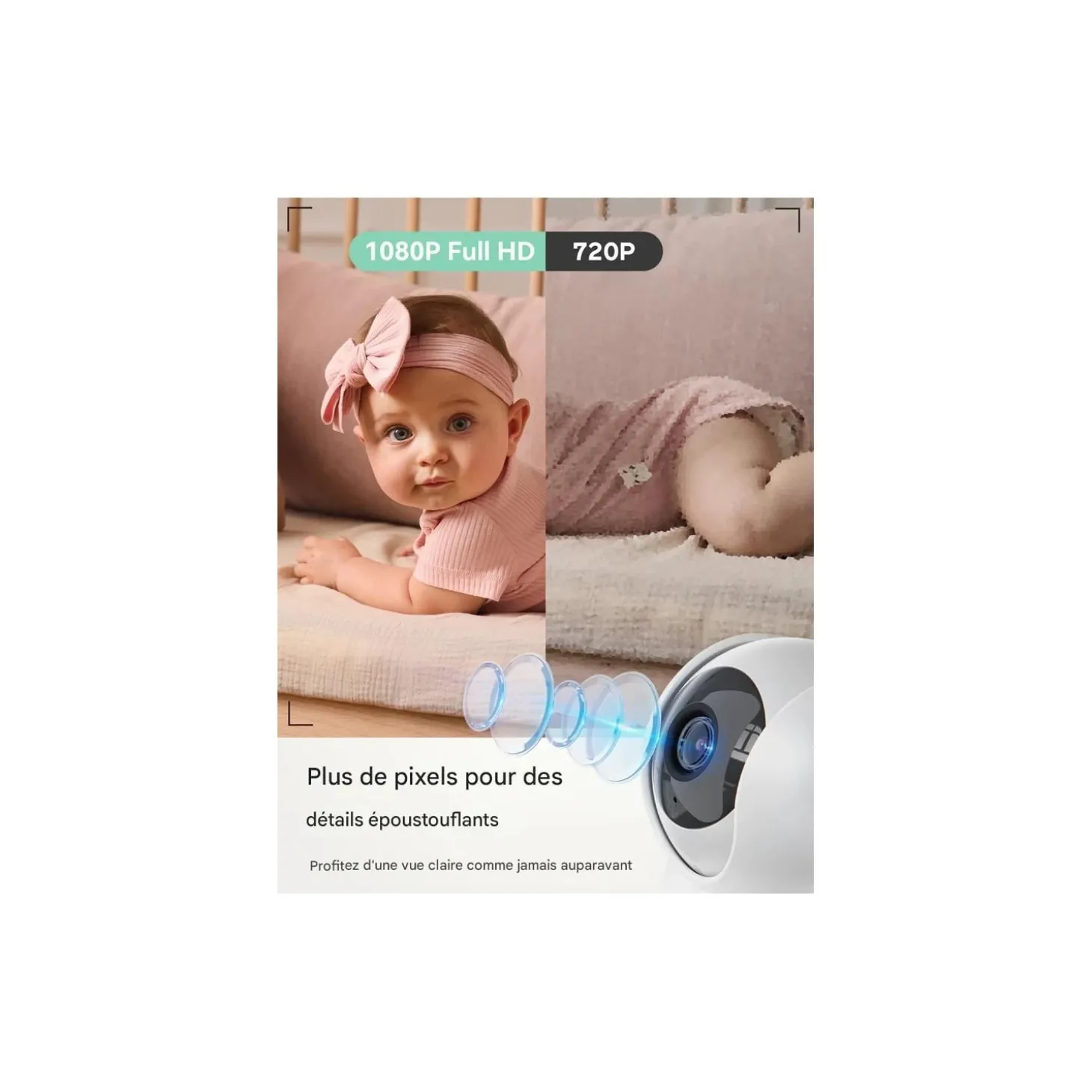 Momcozy Caméra pour BM03 Blanc