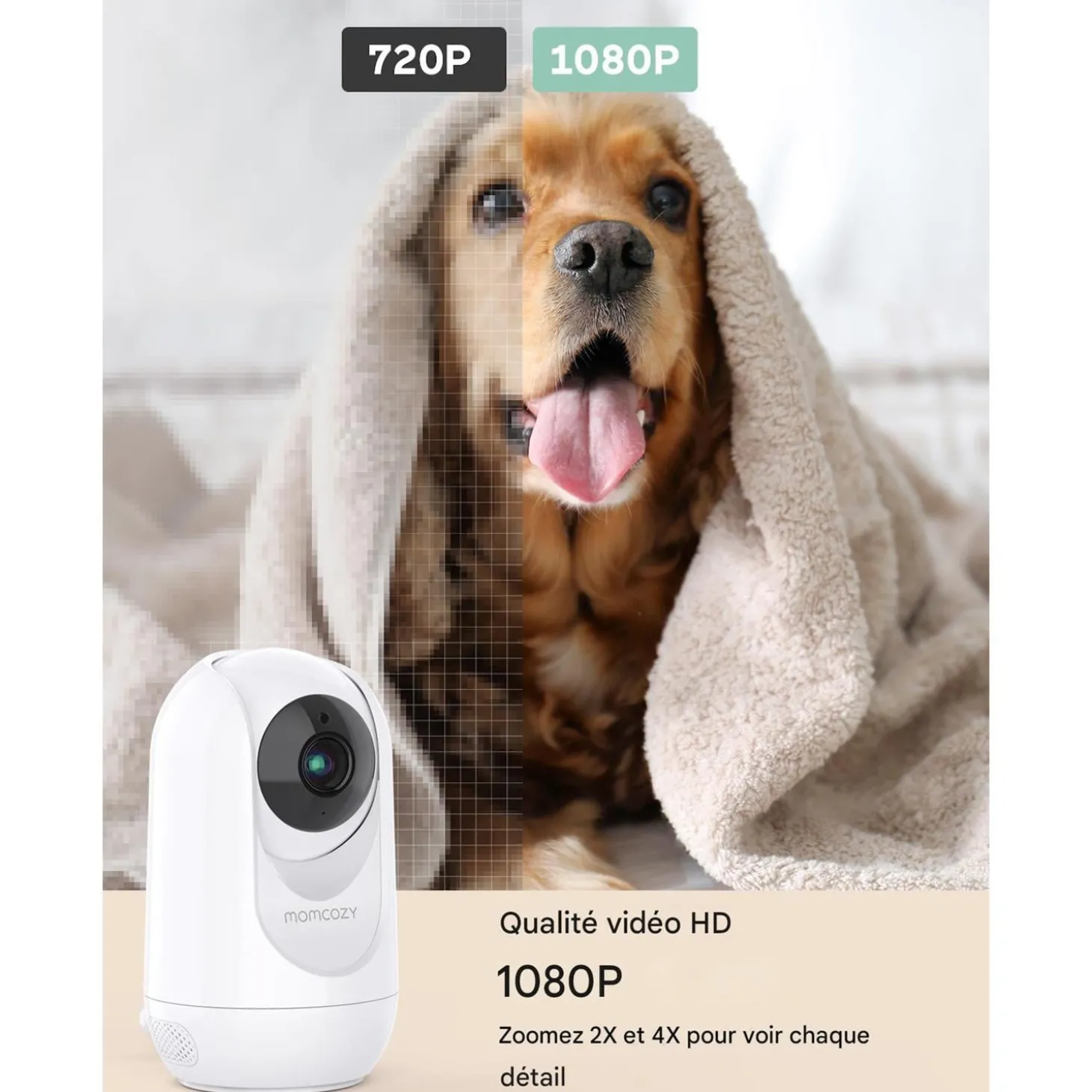Momcozy Caméra pour BM03 Blanc