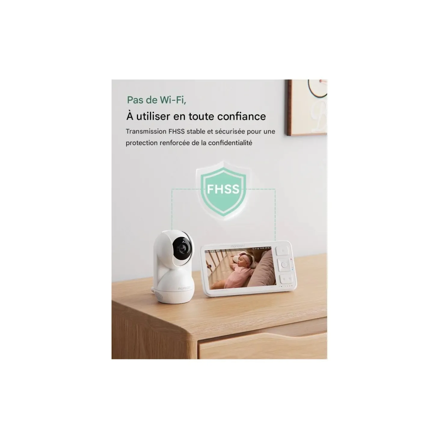 Momcozy Caméra pour BM03 Blanc
