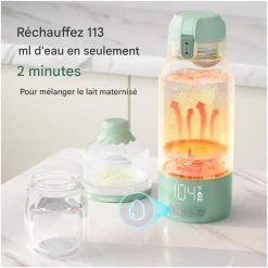 Momcozy Chauffe-Biberon nomade Vert 500 ml