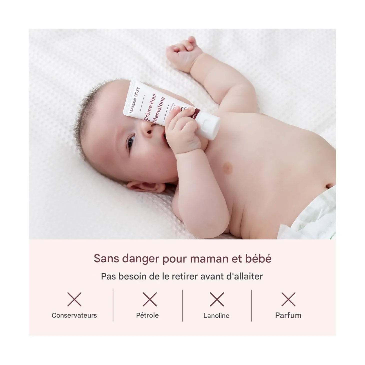 Momcozy Crème pour mamelons Vegan Blanc