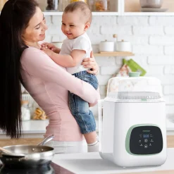 Momcozy                    Lave-Biberon et Stérilisateur    Blanc Vert