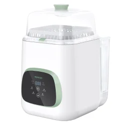 Momcozy Lave-Biberon et Stérilisateur Blanc Vert