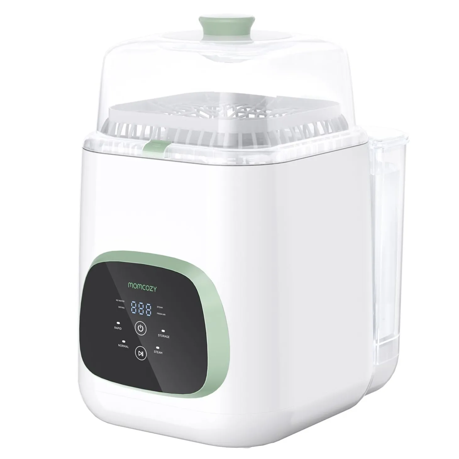 Momcozy Lave-Biberon et Stérilisateur Blanc Vert