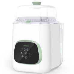 Momcozy Lave-Biberon et Stérilisateur Blanc Vert