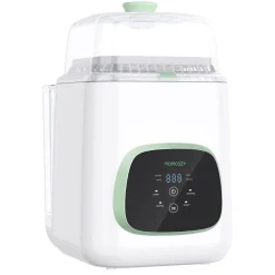 Momcozy Lave-Biberon et Stérilisateur Blanc Vert