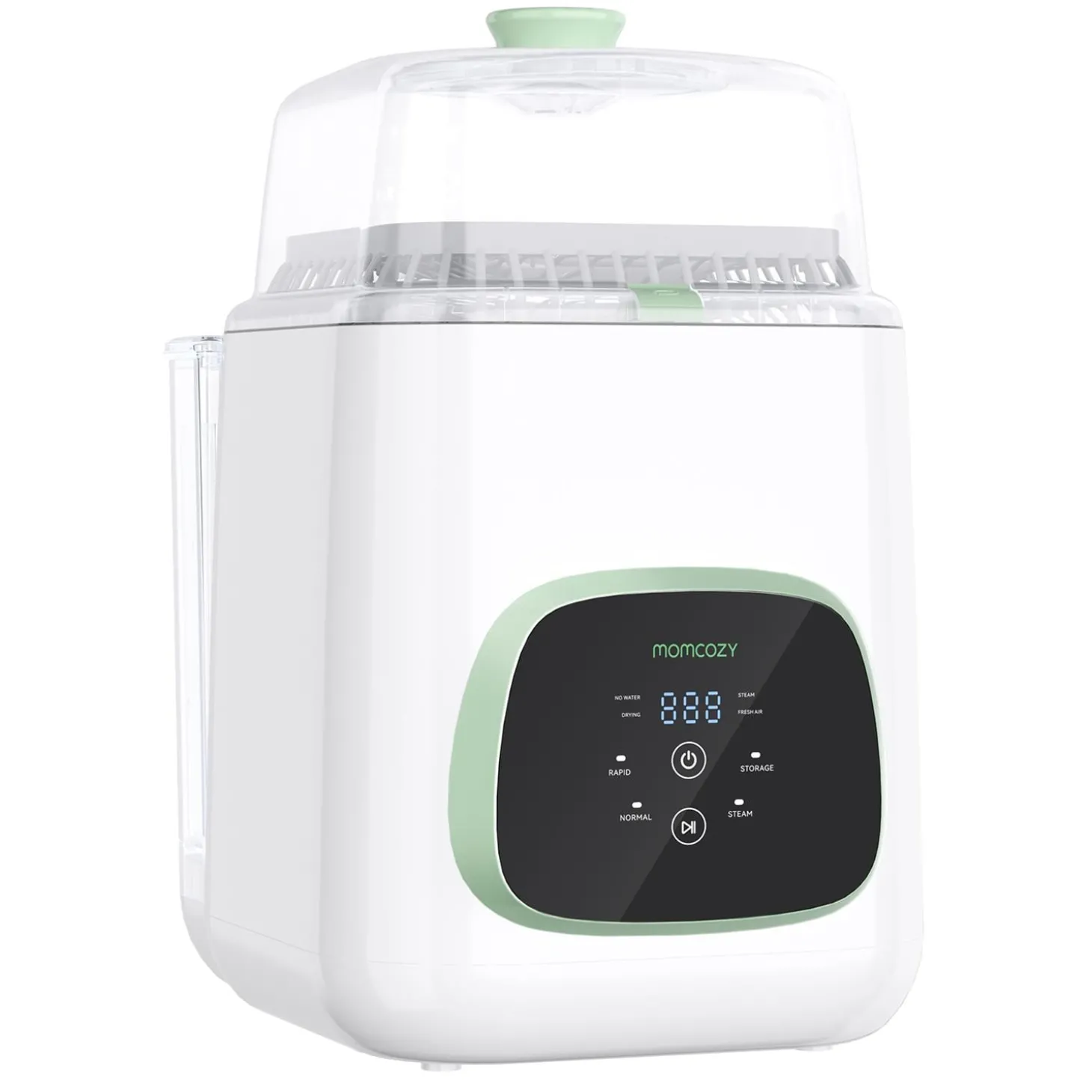 Momcozy Lave-Biberon et Stérilisateur Blanc Vert