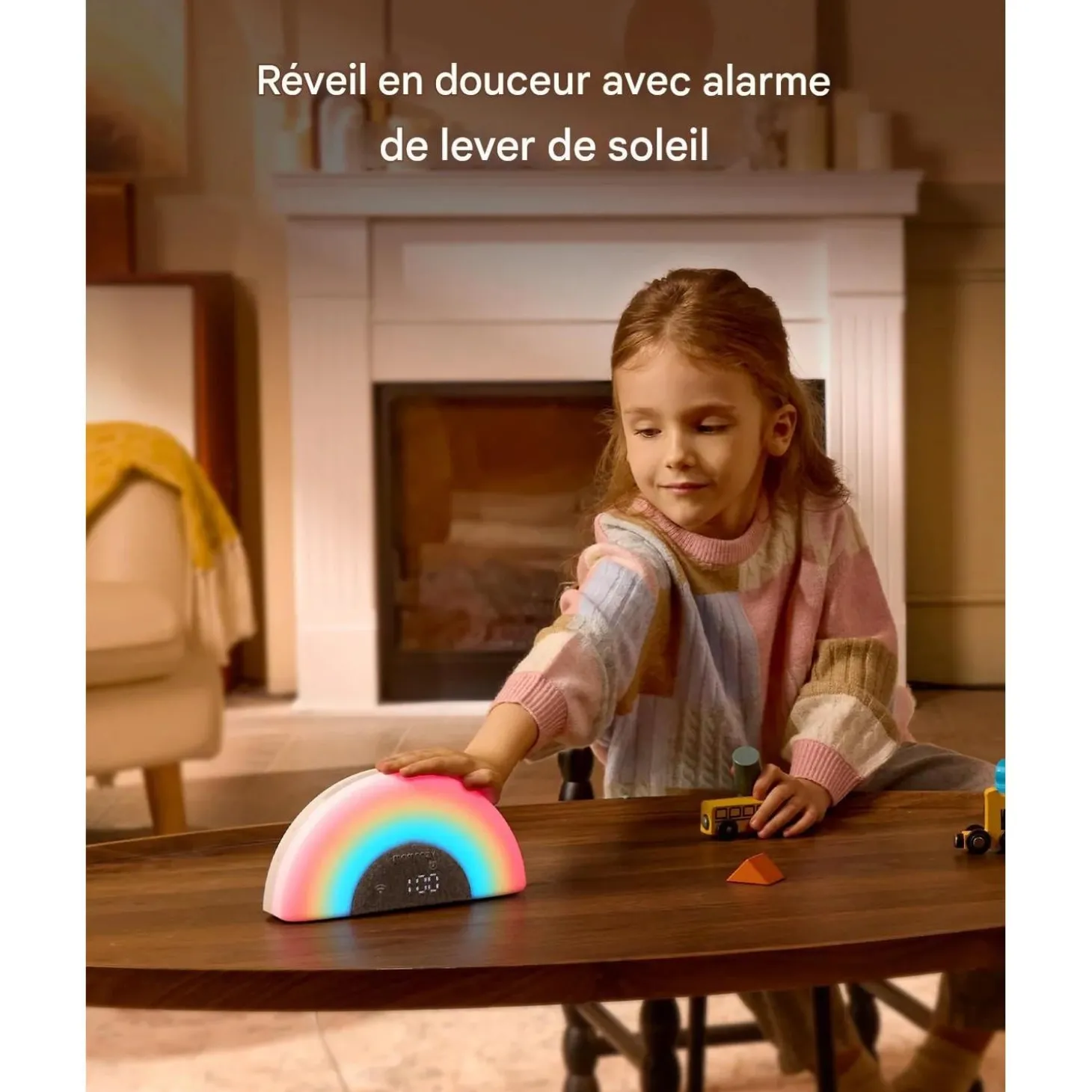 Momcozy Machine à Bruit Arc-en-Ciel Blanc Gris