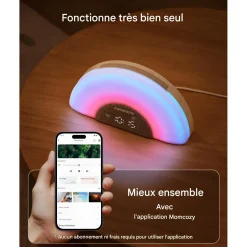Momcozy Machine à Bruit Arc-en-Ciel Blanc Gris