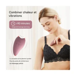 Momcozy                    Masseur de lactation chauffant 2-en-1    Vieux Rose