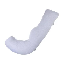 Momcozy                    Oreiller de grossesse en forme de J    Gris