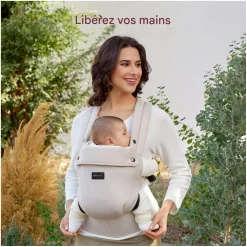 Momcozy Porte-bébé en coton Beige