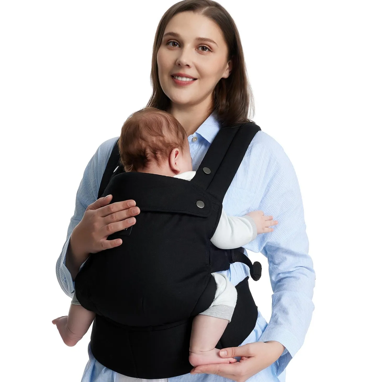 Momcozy Porte-bébé en coton Noir