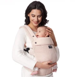 Momcozy Porte-bébé en maille respirante Rose