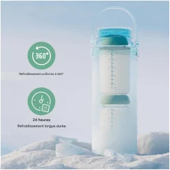 Momcozy                    Refroidisseur de lait maternel portable    Vert            325 ml