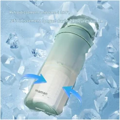 Momcozy Refroidisseur de lait maternel portable Vert 325 ml