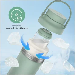 Momcozy Refroidisseur de lait maternel portable Vert 325 ml