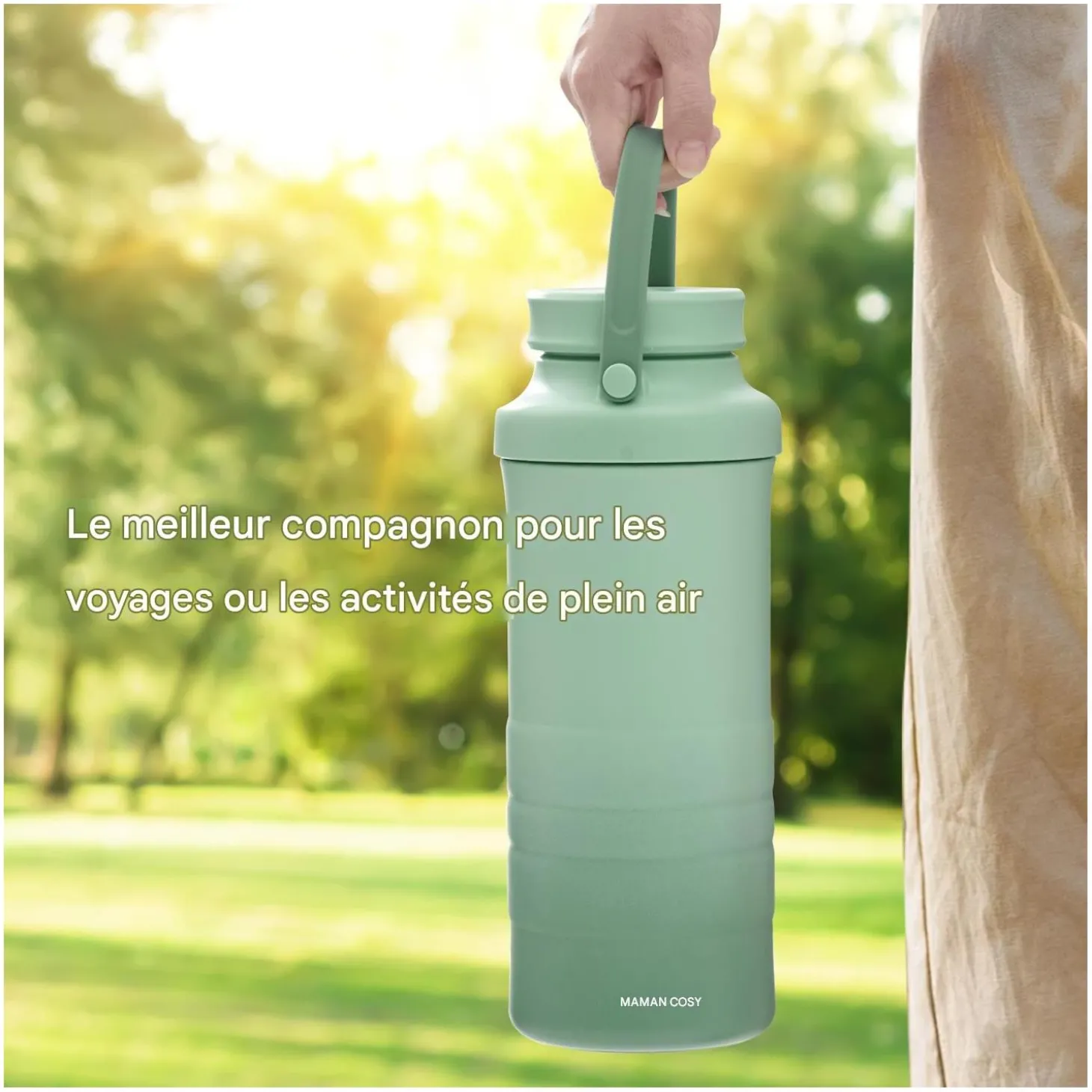 Momcozy Refroidisseur de lait maternel portable Vert 325 ml