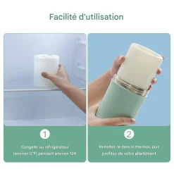 Momcozy Refroidisseur de lait maternel portable Vert 325 ml